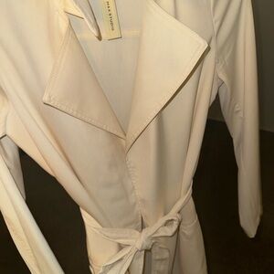 Max Studio Cream Women's Trench Coat